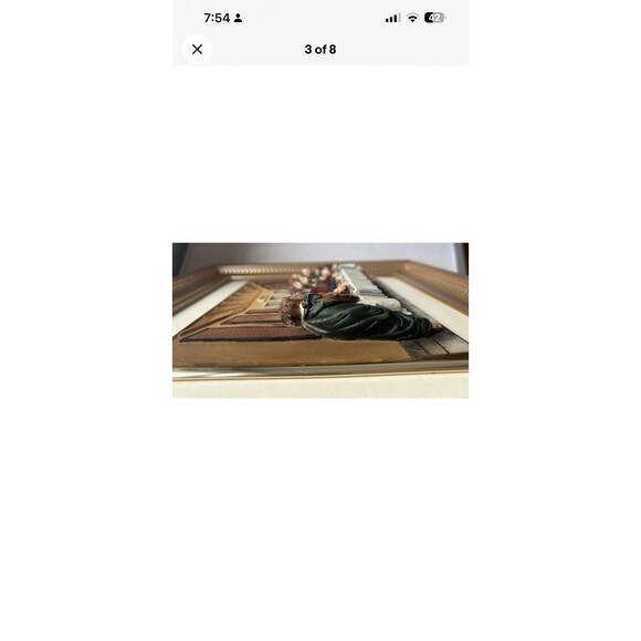 Florentine The Last Supper Italian Wall Hanging 3D Plaque Jesus Disciples VTG - Picture 3 of 8